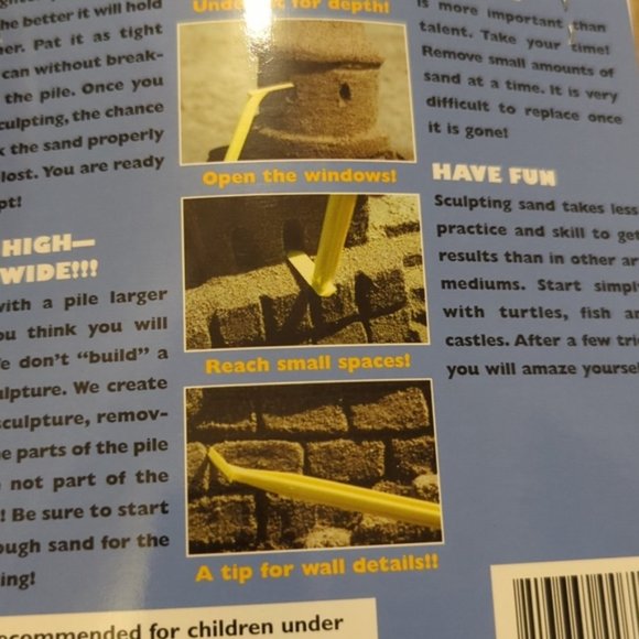 Sand Castle Tools | Creativity Set & Book | Unopened Mesh Bag - Picture 6 of 7